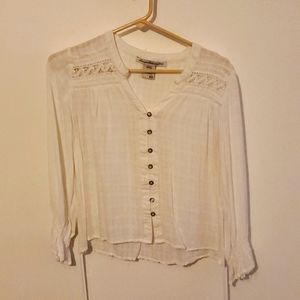 America Rag long sleeve white top